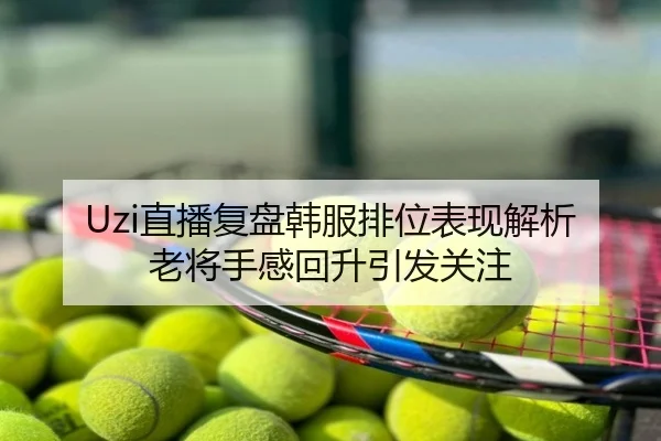 Uzi直播复盘韩服排位表现解析 老将手感回升引发关注